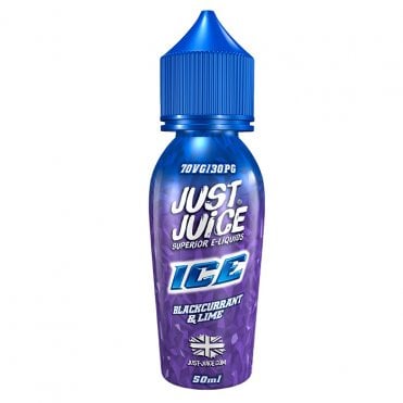 Blackcurrant & Lime E Liquid - Ice Series (50ml Shortfill)