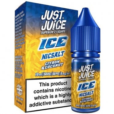 Citron & Coconut Nic Salt E Liquid - Ice Series (10ml)