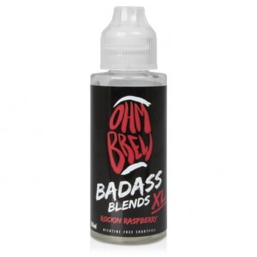 Rockin Raspberry E Liquid - Badass Blends XL Series (100ml Shortfill)