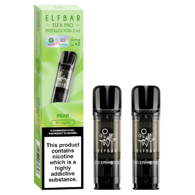 Pear Nic Salt E Liquid Pods - Elfa PRO Series (2 x 2ml)