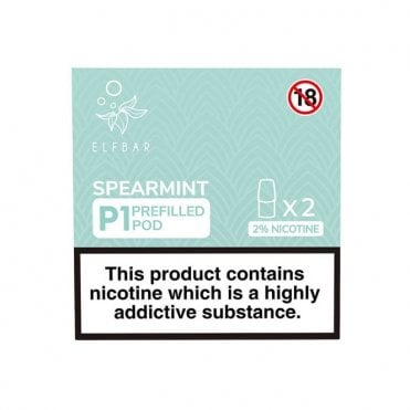 Spearmint Mate P1 Nic Salt E Liquid Pods (2 x 2ml)